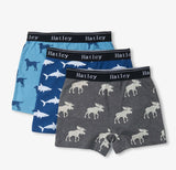 Hatley Silhouette Animals Boys Boxer Briefs 3 Pack