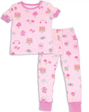 Silkberry Bamboo Short Sleeve Pajama Set Girls