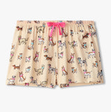 Little Blue House Women's Cute Pups Pajama Shorts In A Bag