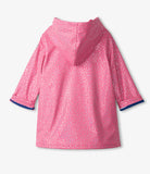 Hatley Glitter Hearts Button-Up Rain Jacket