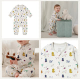 Nest Designs Organic Cotton Long Sleeve Rompers
