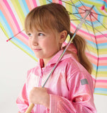 Hatley Summer Stripes Zip Up Rain Jacket