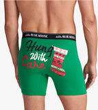 Little Blue House Hung With Care Men's Boxer Brief