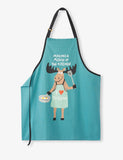 Little Blue House Making a Moose in the Kitchen Apron (Blue)