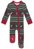 Posh Peanut Holiday Fair Isle Footie Zippered One Piece