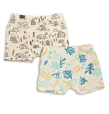 Silkberry Baby Bamboo Underwear Shorts 2 pack (Reef & Doodle Camp Print)