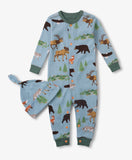 Little Blue House Northern Wilderness Baby Coverall & Hat