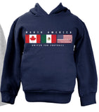 Niagara North American Distressed Flags On Youth Side Pocket Hoodie
