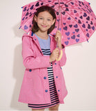 Hatley Glitter Hearts Button-Up Rain Jacket