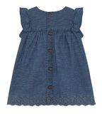 MinyMo Baby Girl Chambray Dress