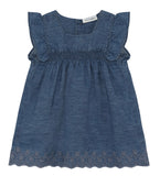 MinyMo Baby Girl Chambray Dress