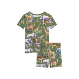 Posh Peanut Posh Safari Basic Short Sleeve & Short Length Pajama