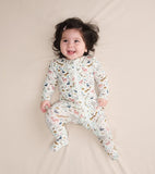 Hatley Happy Forest Ruffle Burn Bamboo Coverall