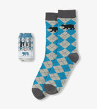 Little Blue House Beer Can Socks