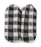 Little Blue House Cream Plaid Women’s Warm & Cozy Slippers