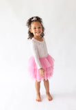 Posh Peanut Long Sleeve Tulle Dresses