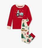 Little Blue House Tree Farm Merry Christmas Kids Pajama Set