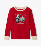 Little Blue House Tree Farm Merry Christmas Kids Pajama Set