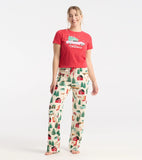 Little Blue House Christmas Tree Farm Women’s Jersey Pajama Pant