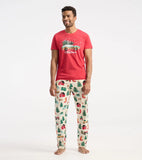 Little Blue House Christmas Tree Farm Men’s Jersey Pajama Pant