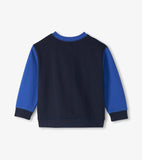 Hatley Salute Stripe Pull Over Panel Sweatshirt