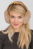 Cap Zone Faux Velvet Faux Pearl Ear Muff 4133