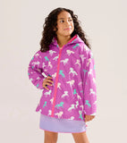 Hatley Leaping Horses Colour Changing Zip Up Rain Jacket
