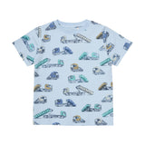 Minymo Tractor Boys T-Shirt + Short Set AOP
