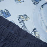 Minymo Tractor Boys T-Shirt + Short Set AOP
