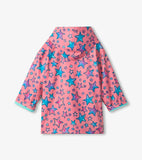 Hatley Girls Watercolour Doodles Zip-Up Rain Jacket