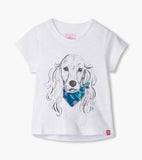 Hatley Baby & Toddler Girls Wildflower Puppy Graphic Tee