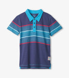 Hatley Boys Norse Blue Stripes Polo Tee