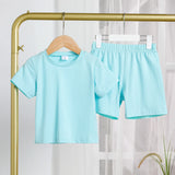 PatPat 2pcs Toddler Girl's Modal Fabric Basic T-Shirt and Pants Set
