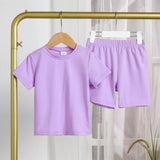 PatPat 2pcs Toddler Girl's Modal Fabric Basic T-Shirt and Pants Set