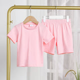PatPat 2pcs Toddler Girl's Modal Fabric Basic T-Shirt and Pants Set