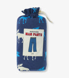 Little Blue House Men's Blue Moose Man Pants