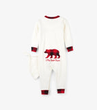 Little Blue House Buffalo Plaid Baby Coverall & Hat