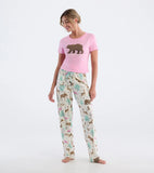 Little Blue House Women's Bearly Sleeping Pajama T-Shirt