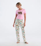 Little Blue House Women's Bearly Sleeping Pajama T-Shirt