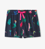 Little Blue House Women's Tropical Birds Pajama Shorts In A Bag
