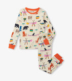 Little Blue House On The Lake Kids Pajama Set