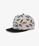 Headster Pitstop Snapback: White Sand