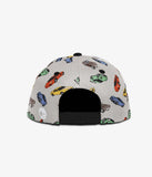 Headster Pitstop Snapback: White Sand