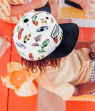 Headster Pitstop Snapback: White Sand