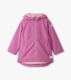 Hatley Girls Heart Swans Colour-Reveal Lightweight Rain Jacket