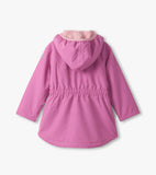 Hatley Girls Heart Swans Colour-Reveal Lightweight Rain Jacket