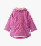 Hatley Girls Heart Swans Colour-Reveal Lightweight Rain Jacket