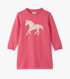 Hatley Baby & Toddler Girls Flower Horse Classic Sweater Dress