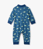 Hatley Baby Boys Glow In The Dark Mini Dino Polo Romper