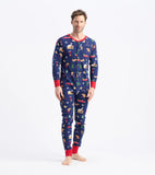 Little Blue House Winter Cabin Adult Union Suit